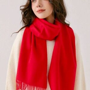 Elegant Red Scarf for Women